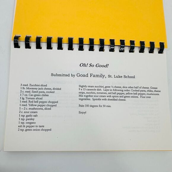 St. Luke's Catholic Community Cookbook Temple City California Spiralbound - Picture 9 of 11